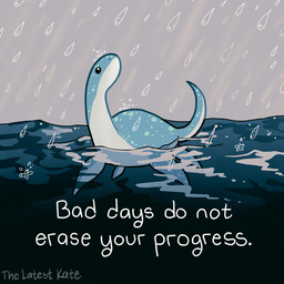 ambiguous_gender black_eyes blue_body feral front_view looking_up positive_message raining sea simple_background solo tail text water white_body the_latest_kate aquatic plesiosaur prehistoric_species reptile scalie 1:1 digital_drawing_(artwork) digital_media_(artwork) english_text signature