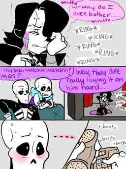 animated_skeleton blush bone clothed clothing comic crying digital_media_(artwork) english_text eyewear glasses group hair humanoid machine male mettaton not_furry nsfwshamecave robot sans_(undertale) skeleton tears text undead undertale video_games

Rating: Safe
Score: 1
User: Mettaton
Date: February 22, 2016