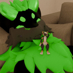 anthro bodily_fluids duo extreme_size_difference fur furniture green_body green_fur green_horn horn male male/male micro oral_vore saliva saliva_string size_difference sofa vore wet wet_body peq42 mr.foxboys domestic_cat felid feline felis mammal mayu_(azuki) wickerbeast 1:1 3d_(artwork) digital_media_(artwork)