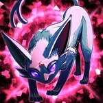 1:1 2022 abstract_background ambiguous_gender cheek_tuft claws conditional_dnp digital_media_(artwork) digital_painting_(artwork) eeveelution espeon facial_tuft felid feral forked_tail full-length_portrait fur generation_2_pokemon long_ears long_tail looking_at_viewer mammal nintendo pink_body pink_ears pink_fur pink_tail pokemon pokemon_(species) portrait purple_eyes quadruped ratte solo standing tail tuft unusual_anatomy unusual_tail