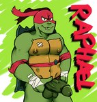 adolescent anthro balls bandage genitals hand_on_hip hand_on_own_balls holding_balls holding_penis kerchief male muscular muscular_anthro muscular_male nipples pecs penis pose sharp_teeth solo teeth young momoskinks rise_of_the_teenage_mutant_ninja_turtles teenage_mutant_ninja_turtles raphael_(tmnt) alligator_snapping_turtle reptile scalie snapping_turtle turtle