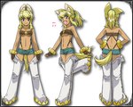 5:4 alternative_fashion animal_humanoid arms_bent arms_by_side back_groove bare_shoulders bent_leg biped blonde_hair breasts canid canid_humanoid canine canine_humanoid clothed clothing collarbone digital_media_(artwork) extended_arms female funny_post_number ganguro_(fashion) gyaru hair hands_on_hips hands_on_own_hips holding_hips human_and_animal_ears humanoid j-fashion legs_together liru_(magical_pokaan) low_res magical_pokaan mammal mammal_humanoid medium_breasts model_sheet multi_ear on_one_leg pigtails plantigrade ponytail raised_foot rear_view shoulder_blades simple_background skimpy skinny solo standing straight_arms straight_leg straight_legs strapless_clothing strapless_topwear three-quarter_view topwear under_boob unknown_artist ventral_groove wolf_humanoid