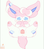 anus ball_of_yarn blue_eyes blush female female_penetrated feral genitals humanoid_genitalia humanoid_genitalia_on_feral humanoid_pussy humanoid_pussy_on_feral male male/female male_penetrating male_penetrating_female penetration penile penile_penetration penis_in_pussy pink_tail pussy red_nose sex solo tail tongue vaginal vaginal_penetration white_body yarn cakebufu nintendo pokemon canid canine eeveelution generation_6_pokemon mammal pokemon_(species) sylveon animated no_sound short_playtime webm