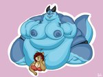 2018 4:3 4_fingers 5_fingers anthro areola audrey_(silverfang725) batspid2 belly big_areola big_belly big_breasts big_nipples biped black_bottomwear black_clothing black_eyebrows black_horn blue_areola blue_body blue_nipples blue_scales blush blush_lines bottomwear bra breasts brown_body brown_eyes brown_fur cel_shading clothed clothing deer digital_drawing_(artwork) digital_media_(artwork) double_chin dragon duo eyebrows eyelashes female female/female fingers flabby_arms full-length_portrait fur glistening glistening_eyes grey_nose hair horn huge_belly huge_breasts huge_thighs hyper hyper_hips hyper_thighs inner_ear_fluff looking_down_at_partner love_handles lying mammal markings morbidly_obese morbidly_obese_anthro morbidly_obese_female multicolored_body multicolored_scales mythological_creature mythological_scalie mythology natalie_(silverfang725) navel nipples non-mammal_nipples obese obese_anthro obese_female on_front overweight overweight_anthro overweight_female pink_background pink_blush portrait puffy_nipples red_bra red_clothing red_hair red_topwear red_underwear scales scalie shaded signature simple_background sitting smile spots spotted_body spotted_fur spotted_markings tail tan_body tan_fur thick_thighs topless topless_anthro topless_female topwear torn_bottomwear torn_clothing tuft two_tone_body two_tone_scales underwear yellow_eyes