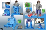 anthro biped bucket bulge cleaning_tool container eyewear glasses goo_transformation latex liquid_latex male mop purple_tongue slightly_chubby solo tongue transformation lizardman_(artist) human mammal mustelid otter symbiote 3:2 digital_media_(artwork) right_to_left