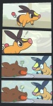 ambiguous_gender bodily_fluids drooling food humor saliva slightly_chubby hidden_mudkip nintendo pokemon domestic_pig generation_5_pokemon mammal pokemon_(species) suid suine sus_(pig) tepig 1:2 aliasing comic digital_media_(artwork) hi_res