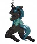 2014 anthro avante92 bdsm bondage bound breasts changeling female friendship_is_magic fur hair horn kneeling my_little_pony queen_chrysalis_(mlp) royalty solo wings
Rating: Explicit
Score: 41
User: KrzykaczNerwus
Date: February 11, 2014