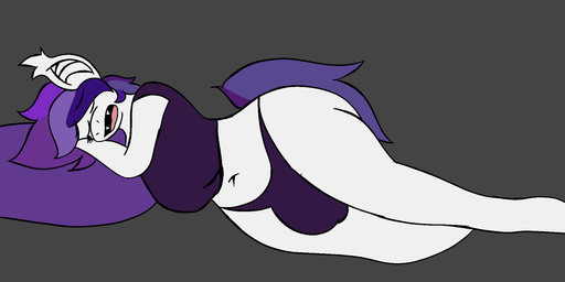 anthro big_breasts big_butt breasts bulge butt clothing gynomorph intersex panties sleeping solo underwear wide_hips hornydragon2003 hasbro my_little_pony bat_pony equid mammal hi_res