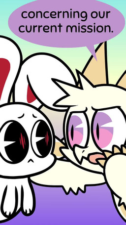 ambiguous_gender anthro big_ears clock clothed clothing dialogue exclamation_point feral for_a_head fur group male nude simple_background speech_bubble text white_body white_fur yellow_body yellow_fur kyrakupetsky christina_vee_valenzuela_(va) nate_charpentier_(va) chikn_nuggit mythology bezel_(chikn_nuggit) chikn_nuggit_(chikn_nuggit) fwench_fwy_(chikn_nuggit) iscream_(chikn_nuggit) canid canine canis domestic_dog dragon humanoid lagomorph leporid mammal mythological_creature mythological_scalie object_head rabbit scalie 2022 2d_animation 9:16 animated digital_media_(artwork) english_audio english_text hi_res official_art short_playtime sound video voice_acted nonbinary_(lore)