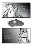 black_text buizel character_description comic english_text feral floatzel fur generation_4_pokemon hi_res lester_(risenpaw) male monochrome moon ness_(risenpaw) nintendo pokemon pokemon_(species) risenpaw sad simple_background text