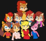 "anti_sally"_alicia_acorn anthro blue_eyes blush brown_body brown_fur brown_hair clothed clothing female fur group hair looking_at_viewer queen_alicia_acorn sal-ugh sally_acorn_(concept) smile topwear vest don'tcare4u archie_comics fleetway_comics sega sonic_the_comic sonic_the_hedgehog_(archie) sonic_the_hedgehog_(comics) sonic_the_hedgehog_(series) sonic_x-treme alicia_acorn princess_alicia_acorn sally_acorn sally_acorn_(fleetway) tiara_boobowski chipmunk ground_squirrel mammal rodent sciurid tree_squirrel