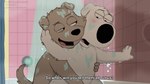 anthro blush duo fur grope groping_from_behind hand_on_wall male male/male nude seductive shower suggestive suggestive_pose text water wet wet_body wet_fur letodoesart family_guy brian_griffin new_brian canid canine canis domestic_dog mammal 16:9 subtitled widescreen