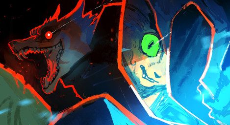 anthro bodily_fluids creepy_face duo ears_back fangs fur glowing glowing_eyes green_eyes grey_body grey_fur grin holding_object holding_weapon looking_at_viewer male open_mouth open_smile orange_body orange_fur pivoted_ears red_eyes red_glow reflection scared sharp_teeth showing_teeth sickle smile stylized sweat sweatdrop teeth weapon wide_eyed venz228 dreamworks puss_in_boots_(franchise) death_(puss_in_boots) puss_in_boots_(dreamworks) canid canine canis domestic_cat felid feline felis mammal wolf hi_res unavailable_at_source
