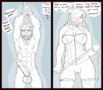 abs arms_behind_head ball_gag balls bdsm bear biceps big_balls big_breasts big_penis bondage bottomless bound breasts canine castbound cock_ring collar corset cuffs dog domination dominatrix ear_piercing english_text erection fangs female female_domination fluffy front fur gag grin hair handcuffs humanoid_penis humor husky male milf mother muscles nipples nude open_mouth parent pecs penis piercing polar_bear pose presenting pussy sketch smile standing stockings teeth text toned vein veiny_penis whip
Rating: Explicit
Score: 17
User: CastBound
Date: November 20, 2013