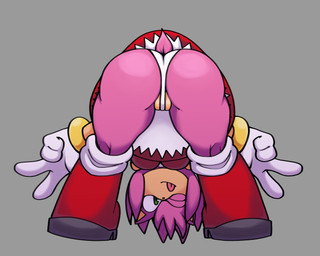 anthro bent_over big_butt blep boots bracelet butt camel_toe clothed clothing dress female footwear genitals gloves green_eyes handwear jewelry looking_through looking_through_legs one_eye_closed panties pink_body playful shoes smile solo tail tan_body tan_skin tongue tongue_out underwear upskirt vulva white_clothing white_panties white_underwear bcaus4rt sega sonic_the_hedgehog_(series) amy_rose eulipotyphlan hedgehog mammal 5:4 hi_res