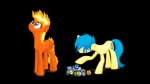 :d :| alternate_species blue_eyes blue_hair cutie_mark duo emoticon female feral fire flaming_hair frown fur hair orange_body orange_fur ponification pseudo_hair quadruped simple_background smile tail transparent_background yellow_body yellow_eyes yellow_fur parallaxmlp firefox hasbro internet_explorer microsoft mozilla my_little_pony internet_explorer_(character) equid equine horse mammal pony 2013 alpha_channel icon