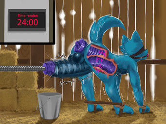 abdominal_bulge anal anal_penetration anthro anus ball_gag balls barn big_balls big_butt big_penis bladder bladder_penetration blue_body blue_eyes blue_fur bodily_fluids bound bucket butt cheek_tuft claws container curling_toes deep_penetration dildo dildo_in_ass dildo_in_penis dildo_insertion dripping erection facial_tuft feet foreskin fucking_machine fur gag genital_fluids genitals hay huge_balls huge_penis humanoid_genitalia humanoid_penis internal large_penetration long_penis looking_back looking_pleasured machine male nipples nude number object_in_ass organs penetration penis precum precum_drip precum_string prostate prostate_penetration prostate_sandwich prostate_stimulation retracted_foreskin screen sex_toy sex_toy_in_ass sex_toy_in_penis sex_toy_in_urethra sex_toy_insertion shaking shota small_but_hung solo spinning_dildo sweat thick_penis timer trembling tuft urethral urethral_bulge urethral_penetration wood young young_anthro young_male sakana_maru sakana_maru_(sakana_maru) canid canine mammal 4:3