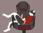 anthro chair clothing controller erection furniture game_controller gaming_chair jacket lifted_clothing lounging male masturbation solo tongue tongue_out topwear justthewind hunter_(hhdrawer) calico_cat domestic_cat felid feline felis mammal hi_res