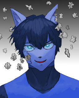 anime_eyes anime_style anthro blue_body blue_clothing blue_eyes blue_hair clothing football_player gradient_background hair isagi_yoichi kemono male simple_background smile solo white_body jawd_1 blue_lock domestic_cat felid feline felis mammal 4:5 hi_res