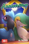 2:3 age_restriction ambiguous_gender back_to_back canid canine comic cover cover_art cover_page duo feral generation_4_pokemon generation_5_pokemon hi_res mammal moon naika nicky_(naika) nintendo patreon patreon_logo pokemon pokemon_(species) pokemon_mystery_dungeon riolu scalie sitting snivy spike_chunsoft star sylvie_(naika) text tired tired_eyes title url worried