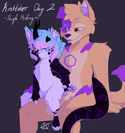 andromorph animal_genitalia anthro bedroom_eyes clitoris duo genitals grinding grinding_on_thigh intersex intersex/male male narrowed_eyes on_lap penis seductive sex sheath sitting_on_lap thigh_sex freak_magic1369 kinktober kinktober_2025 magic_(freak_magic1369) spike_(spike-mutt) bird_dog canid canine canis domestic_cat domestic_dog felid feline felis golden_retriever hunting_dog hybrid mammal reptile retriever scalie wither_beast wither_beast_(freak_magic1369) 2025 absurd_res hi_res adult_(lore) nonbinary_(lore)