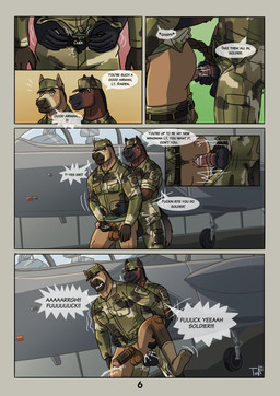 air_force aircraft airplane anal anal_orgasm anal_penetration animal_genitalia animal_penis anthro anthro_on_anthro anthro_penetrated anthro_penetrating anthro_penetrating_anthro arms_around_another arms_around_chest arms_around_partner arms_around_torso arms_around_waist aroused aroused_by_another aroused_face aroused_male aroused_smile balls bedroom_eyes belt biceps biped black_hair bodily_fluids bottomless bottomless_anthro bottomless_male bottomwear bottomwear_around_legs bottomwear_down brainwashing brown_belt brown_body brown_clothing brown_footwear brown_skin brown_socks butt camo camo_bottomwear camo_clothing camo_hat camo_headgear camo_headwear camo_jacket camo_pants camo_print clothed clothed_anthro clothed_male clothed_sex clothing clothing_around_legs cockpit cum cum_from_ass cum_from_penis cum_in_ass cum_inside cum_on_another cum_on_another's_butt cum_on_balls cum_on_butt cum_on_own_balls cum_on_partner cum_on_partner's_butt cum_on_self cum_spurt cum_while_penetrated cumming_from_anal_sex cumming_from_penetration cumshot dialogue dirty_talk discarding_clothing double_cumshot dropping_pants duo ejaculating_on_another ejaculating_on_self ejaculating_while_penetrating ejaculation ejaculation_while_penetrating equine_genitalia equine_penis erection erection_while_penetrated eyes_closed facial_piercing flirting flirting_look fondling_penis footwear genital_fluids genitals grabbing_from_behind grabbing_partner green_bottomwear green_clothing green_eyes green_hat green_headwear green_jacket green_pants green_shirt green_topwear grin grinding grinning_at_partner hair hand_on_belt hand_on_own_penis hand_on_penis hands-free hat headgear headwear holding_another holding_from_behind holding_partner holding_penis humping hypnosis hypnosis_fetish imminent_sex jacket jet looking_pleasured lowering_pants male male/male male_penetrated male_penetrating male_penetrating_male manly masturbating_while_penetrated masturbation military military_base military_cap military_clothing military_hat military_jacket military_pants military_uniform military_vehicle mind_control multi_cumshot muscular muscular_anthro muscular_male narrowed_eyes nose_piercing open_bottomwear open_clothing open_pants orgasm orgasm_face outside pants pants_around_legs pants_down partially_clothed pattern_bottomwear pattern_clothing pattern_hat pattern_headgear pattern_headwear pattern_pants penetration penile penile_penetration penis penis_grab penis_poking_out penis_through_clothing penis_through_fly piercing pilot pounding_ass profanity public public_erection public_orgasm public_sex runway seductive sex shirt simultaneous_orgasms smile socks soldier speech_bubble standing standing_sex stroking_penis sweat sweatdrop sweaty_body sweaty_face sweaty_neck tail text thrusting thrusting_forward topwear unbuckling uniform unzipped unzipped_pants vehicle warrior zipper torrosketch equid equine horse mammal absurd_res comic english_text hi_res story story_in_description