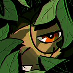 anthro buckteeth collar eyewear glasses hiding leaf ominous plant teeth furufoo lizard_(furufoo) capybara caviid mammal rodent 1:1 chromatic_aberration trans_(lore) trans_woman_(lore)
