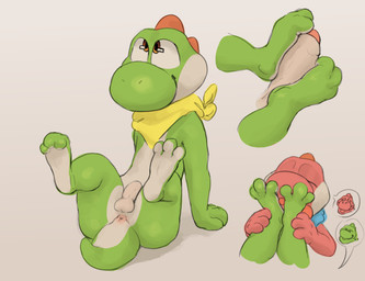 anus countershade_feet countershading curling_toes duo feet foot_fetish foot_focus foot_lick foot_on_face foot_on_penis foot_play footjob foreskin genitals green_body humanoid_genitalia humanoid_penis kerchief licking male male/male multiple_poses neckerchief neckwear orange_eyes penile penis pose red_body sex simple_background smile spread_toes toes tongue two-footed_footjob yellow_kerchief yellow_neckerchief glibnel mario_bros nintendo green_yoshi red_yoshi yoshi hi_res