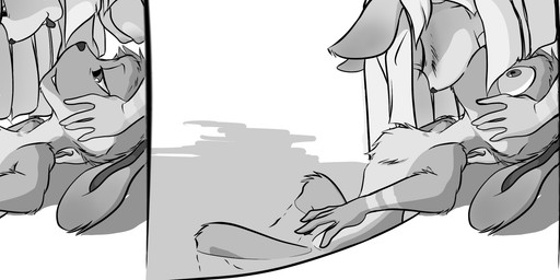 2_panel_comic anthro breasts chest_tuft duo female fur kiss_on_lips kissing love male partially_submerged surprise_kiss surprised swimming_pool tuft water lavenderkhajiit jak_and_daxter naughty_dog sony_corporation sony_interactive_entertainment daxter tess_(jak_and_daxter) mammal mustelid ottsel comic greyscale hi_res monochrome