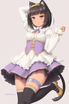 alternative_fashion black_hair breasts clothed clothing dress female footwear hair hime_lolita j-fashion legwear lolita_(fashion) purple_eyes shoes solo thigh_highs sand-rain egyptian_mythology middle_eastern_mythology mythology bast animal_humanoid cat_humanoid deity felid felid_humanoid feline feline_humanoid humanoid mammal mammal_humanoid 2021 2:3