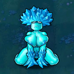 animated_gif big_breasts blue_body blue_nipples blue_pubic_hair blue_skin breasts claws crystal crystals_on_the_body female finger_claws fungus ice navel nipples not_furry plant presenting presenting_breasts sitting_on_grass solo thick_thighs wide_hips waneczka228 electronic_arts plants_vs._zombies popcap_games elemental_creature elemental_humanoid flora_fauna fungi_fauna fungi_humanoid humanoid ice-shroom ice_creature mineral_fauna plant_humanoid 1:1 animated loop low_res short_playtime