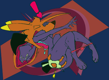 anthro clothed clothing duo exclamation_point female hand_on_butt hand_on_snout heart_symbol internal male male/female panties panties_down partially_clothed shaking_legs star tail tail_between_legs underwear underwear_down vore chaoshetra night_in_the_woods cyote mae_borowski canid canine canis coyote domestic_cat felid feline felis mammal alpha_channel hi_res