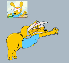 anthro big_butt bodily_fluids bottomless butt clothed clothing eyelashes female freckled_face freckles glistening glistening_butt glistening_eyelids huge_butt long_eyelashes motion_lines solo sweat sweatdrop crazymazies adult_swim cartoon_network gassy's_gas_'n_stuff lulu_(gassy's_gas_'n_stuff) canid canine mammal absurd_res hi_res
