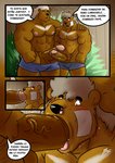abs anthro arm_hair balls bear biceps big_penis black_nose body_hair bongo_(dad) brown_body brown_fur clothing comic dialogue duo ear_piercing ear_ring erection father_(lore) father_and_child_(lore) father_and_son_(lore) frottage fur genitals hair hairy_legs hi_res huge_penis incest_(lore) kyllo_(son) male male/male mammal muscular muscular_anthro muscular_male nipples oral parent_(lore) parent_and_child_(lore) parent_and_son_(lore) patch_(fabric) pecs penile penis piercing pubes ring_piercing sex son_(lore) spanish_text text translated underwear vein veiny_penis white_hair yasser