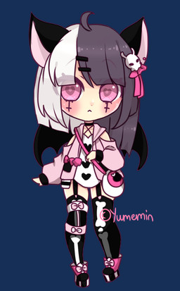 animal_ears clothing female garter_straps hair jacket legwear looking_at_viewer pink_eyes solo stockings topwear wings yumemin humanoid alpha_channel
