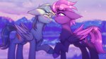 blonde_hair blonde_mane blue_hair blue_hooves blue_mane blue_tail blush chest_tuft cutie_mark duo ear_tuft eyelashes eyewear feathered_wings feathers female fetlocks folded_wings freckles fur glasses hair hooves leg_tuft male mane multicolored_hair multicolored_mane pink_hair pink_mane purple_body purple_feathers purple_fur purple_hair purple_hooves purple_mane purple_tail rectangular_glasses small_glasses tail tuft two_tone_hair two_tone_mane two_tone_tail wings yellow_eyes yellow_tail shad0w-galaxy hasbro my_little_pony mythology fan_character ruffled_quill_(oc) shadow_galaxy_(character) equid equine mammal mythological_creature mythological_equine pegasus 16:9 hi_res widescreen