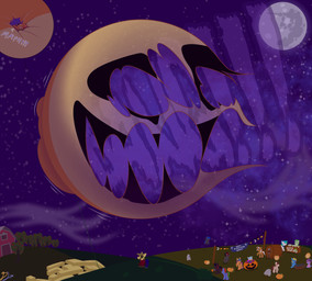 bursting candy close-up dessert food fruit group hair halloween_decoration holidays hose hose_inflation hyper hyper_inflation immobile inflation jack-o'-lantern moon motion_lines onomatopoeia plant popping pumpkin purple_hair scarecrow solo_focus sound_effects text doubleloop23 halloween hasbro my_little_pony double_loop earth_pony equid equine ghost horse mammal pony spirit 2024 absurd_res hi_res signature