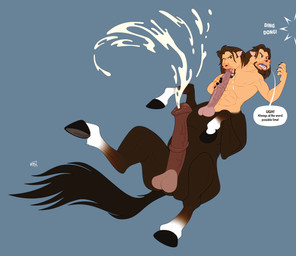 2_heads 2_penises animal_genitalia animal_penis autofellatio balls bodily_fluids cum equine_genitalia equine_penis front_and_back_penises frontal_taur_balls frontal_taur_genitals frontal_taur_penis genital_fluids genitals long_penis male masturbation multi_balls multi_genitalia multi_head multi_penis multifur oral oral_masturbation penile penile_masturbation penis solo speech_bubble text kobi_lacroix european_mythology greek_mythology mythology centaur equid equid_taur humanoid_taur mammal mammal_taur taur 2018 english_text