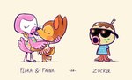 ambiguous_gender autism beak blue_clothing blue_shirt blue_topwear bodily_fluids brown_body clothed clothing dress eyes_closed eyewear female female/female french_kissing group kissing pink_body profanity saliva shirt simple_background standing sunglasses text thin_calves thin_legs thin_thighs topwear trio hotdiggedydemon animal_crossing nintendo fauna_(animal_crossing) flora_(animal_crossing) zucker_(animal_crossing) avian bird cephalopod coleoid deer flamingo mammal marine mollusk octopodiform octopus 2021 absurd_res digital_media_(artwork) english_text hi_res spanish_text translated