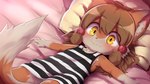 16:9 2017 anthro bed blush brown_body brown_fur brown_hair canid canine child clothed clothing countershading dagasi femboy fox fur furniture hair hi_res lying male mammal on_back panties perro-kun pillow solo underwear upskirt white_body white_clothing white_fur white_panties white_underwear widescreen yellow_eyes young young_anthro