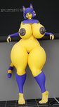 anthro big_breasts blue_nails breasts colored_nails dialogue feet female genitals nails nipples nude paws pussy resting_arm solo talking_to_viewer text wide_hips rumakis animal_crossing nintendo ankha_(animal_crossing) domestic_cat felid feline felis mammal 2020 3d_(artwork) 4k 9:16 absurd_res blender_(artwork) digital_media_(artwork) english_text full-length_portrait hi_res portrait