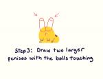 balls balls_touching directional_arrow erection foreskin fur genitals group headless how-to humanoid_genitalia humanoid_penis instructions male penis simple_background text white_background yellow_body yellow_fur unknown_artist nintendo pokemon generation_1_pokemon mammal pikachu pokemon_(species) english_text