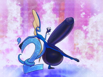 alcohol anthro aroused balls bedroom_eyes beverage big_balls big_penis butt circumcised curling_tail erection genitals glans holidays huge_balls huge_penis hyper hyper_balls hyper_genitalia hyper_penis leaning leaning_backward leaning_on_object leg_stretched looking_at_viewer male narrowed_eyes penis pose presenting seductive slim solo tail aesopp new_year nintendo pokemon generation_8_pokemon inteleon lizard pokemon_(species) reptile scalie 4:3 hi_res