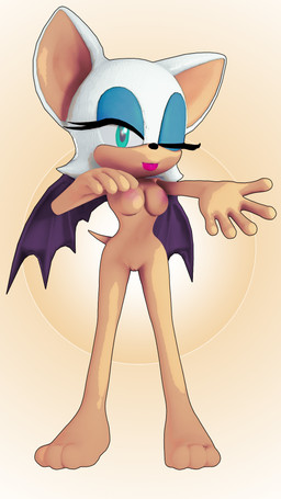 anthro barefoot blue_eyeshadow breasts brown_background eyelashes eyeshadow feet female fur genitals green_eyes looking_at_viewer makeup medium_breasts membrane_(anatomy) membranous_wings nipples nude nude_anthro nude_female one_eye_closed pink_nipples simple_background solo tail tan_body tongue tongue_out vulva white_body white_fur wings wink winking_at_viewer rarequinez sega sonic_the_hedgehog_(series) rouge_the_bat bat mammal 2023 3d_(artwork) digital_media_(artwork) hi_res source_filmmaker_(artwork)