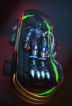 bdsm bondage bound cybernetics genitals machine male milking_machine penile penis penis_milking science solo ralic_turman bandai_namco digimon cyberdramon cyborg digimon_(species) robot 2018 3d_(artwork) absurd_res digital_media_(artwork) hi_res