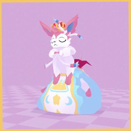 ambiguous_gender blue_inner_ear blue_sclera border bow_(anatomy) cape clothing crown diaper excessive_feces feces feral fur gloves_(marking) headgear hyper hyper_feces hyper_soiling leg_markings markings multicolored_body multicolored_fur pink_body pink_ears pink_fur pink_tail pooping red_cape red_clothing ribbons_(anatomy) sigh socks_(marking) soiled_diaper soiling soiling_diaper solo sound_effects tail unclean_diaper used_diaper using_diaper wearing_crown white_body white_fur yellow_border goatedout nintendo pokemon moon_(mrmoonmoo) eeveelution generation_6_pokemon pokemon_(species) sylveon 1:1 3d_(artwork) 3d_animation animated digital_media_(artwork) no_sound short_playtime video