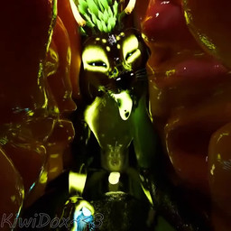 anthro anthro_on_anthro anthro_penetrated anthro_penetrating antlers bodily_fluids chyme cowgirl_position dark duo first_person_view from_front_position front_view fully_inside fur genitals glowing glowing_body glowing_fur glowing_genitalia glowing_markings glowing_penis glowing_tongue green_body green_fur green_tongue horn inside_stomach larger_pred looking_at_viewer looking_pleasured male male/male male_on_bottom male_on_top markings on_bottom on_top penetration penis prey_pov sex sex_inside_body sex_inside_stomach size_difference soft_vore spotted_tongue stomach_acid tongue unseen_pred vore kiwidox deer mammal rexouium 1:1 3d_(artwork) 3d_animation animated digital_media_(artwork) no_sound short_playtime video
