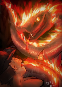 animal_genitalia bestiality cloaca cloacal cloacal_penetration coiling_around_body dark_body dark_scales dominant duo erection fangs female female_penetrated feral feral_penetrated fire fire_body flaming_body forked_tongue genitals glowing glowing_eyes human_on_feral human_penetrating human_penetrating_feral interspecies larger_dom larger_penetrated male male/female male_on_feral male_penetrating male_penetrating_female penetration questionable_consent scales sex simple_background size_difference submissive submissive_male teeth tongue tongue_out vulva el_kyze brazilian_mythology boitata human mammal reptile scalie snake hi_res