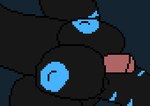 black_body blue_nipples breast_play breasts crotch_breasts disembodied_penis feathers female feral genitals male male/female nipples penis pussy sex solo teats titfuck udders therealmessyroomguy1 lumina_(therealmessyroomguy1) dinosaur dromaeosaurid feathered_dinosaur feathered_scalie prehistoric_species reptile scalie theropod animated loop short_playtime