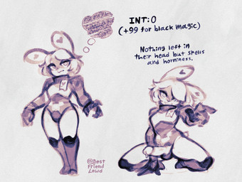 aroused bodily_fluids erection genital_fluids genitals heart_(marking) humanoid_genitalia humanoid_penis kneeling leaking_precum long_ears looking_at_viewer markings penis precum simple_background text thought_bubble bestfriendforever no_thoughts_head_empty besty_(character) lagomorph leporid mammal rabbit 2024 english_text hi_res sketch nonbinary_(lore)